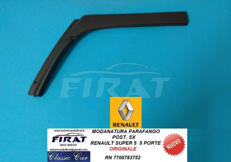 MODANATURA PARAFANGO RENAULT SUPER 5 5P POST.SX (7700783752)